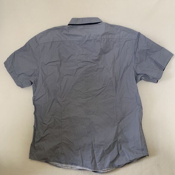 Men Connor Short‎ Sleeve Button Down Geometric Diamond Print Size 2XL Slim - Picture 2 of 8